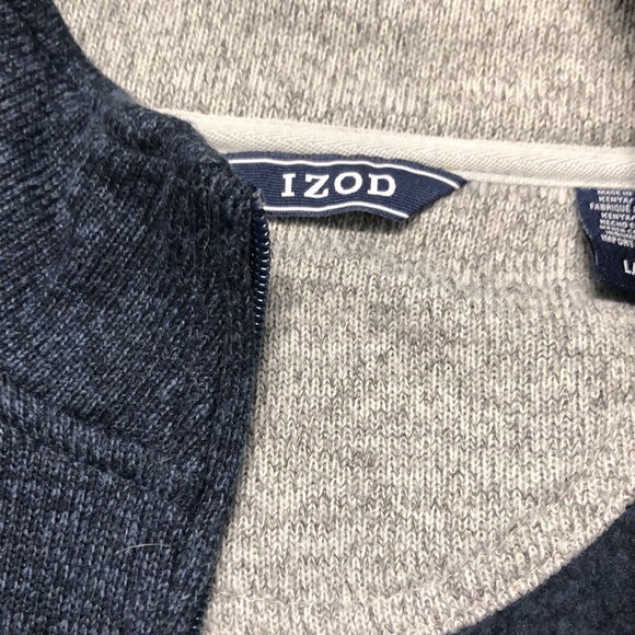 ⬇️⭐️ Izod Men’s Half Zip Pullover Sweater Vest/Jacket - Picture 5 of 9